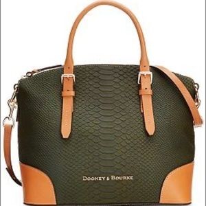 Dooney and Bourke Claremont Domed Satchel Python